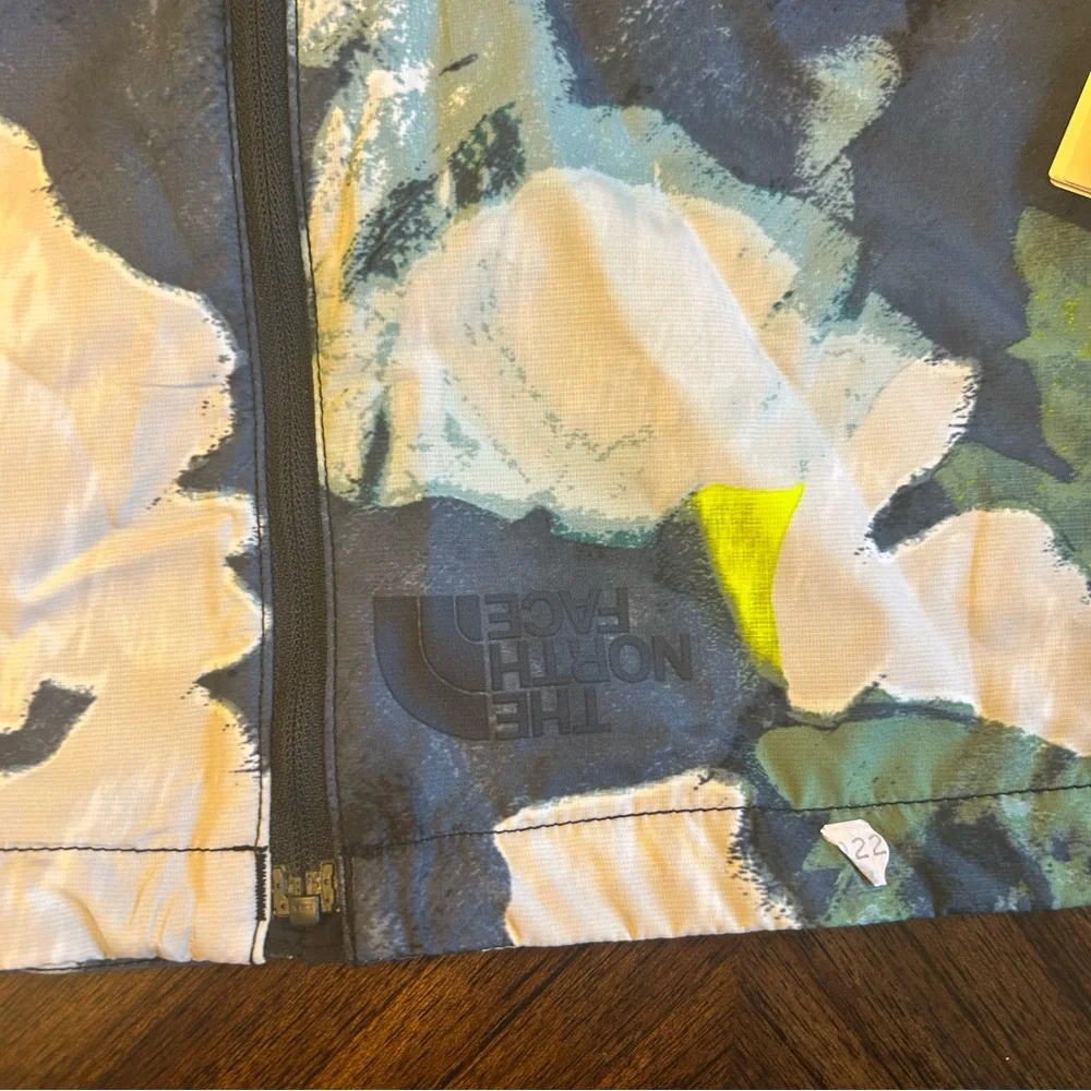 The North Face Hoodie Mens Jacket Black Summit Navy Abstract Floral Small New